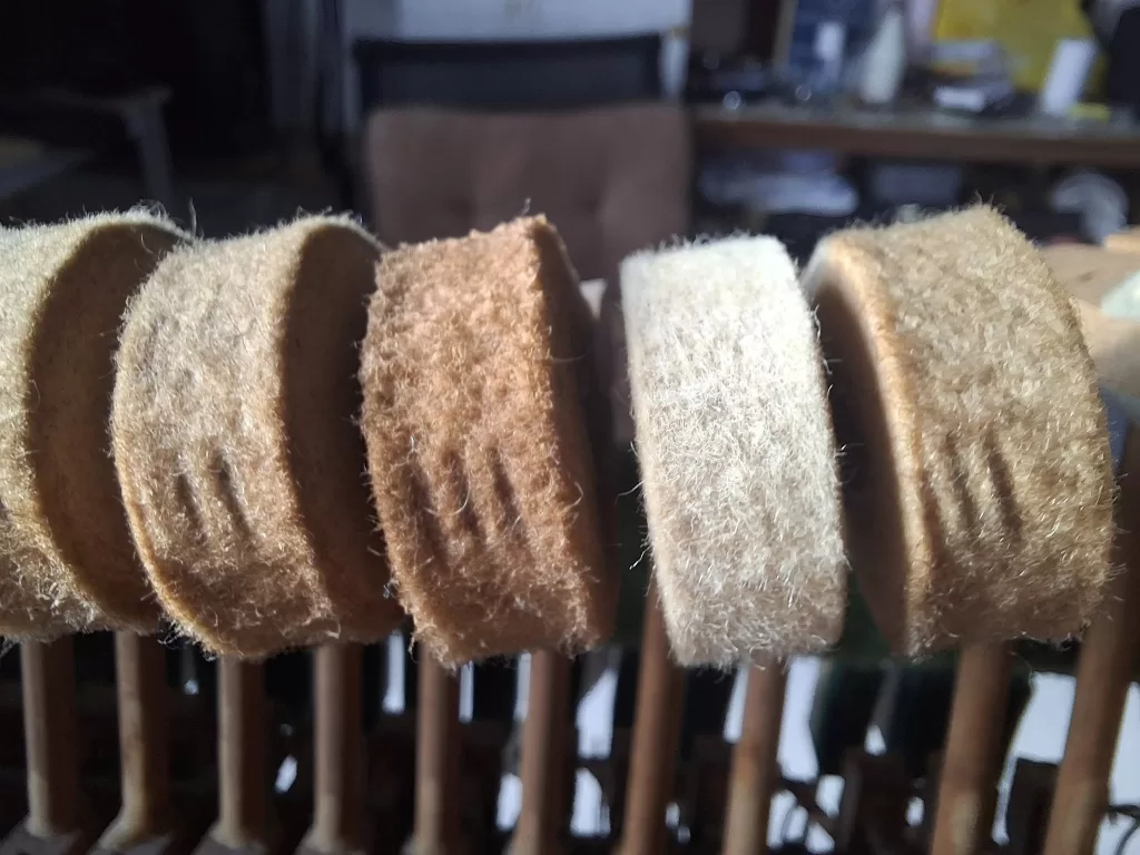 hammerhead reconditioning closed up in piano action reconditioning