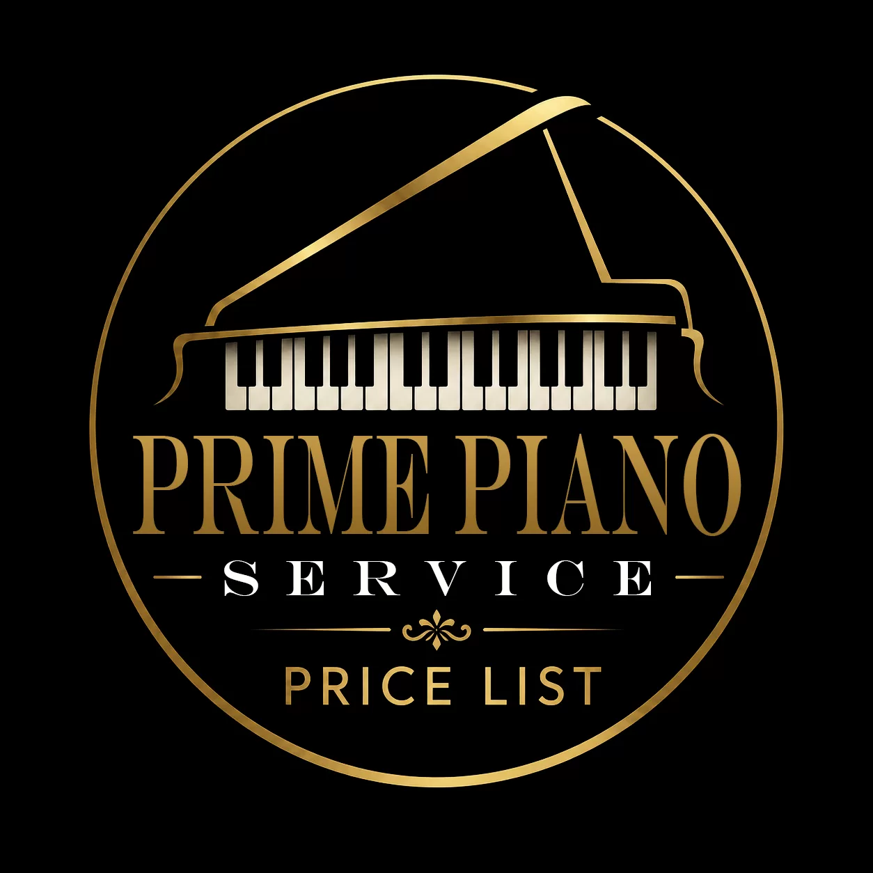 Price list for Prime Piano Services